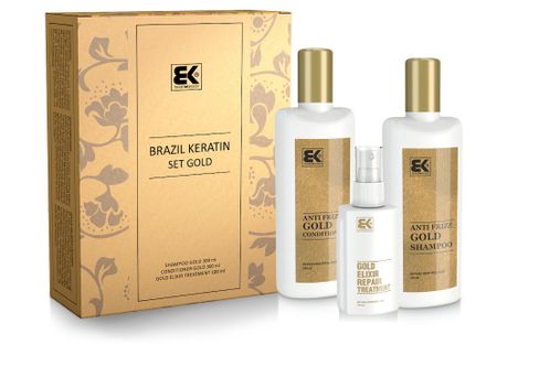 BRAZIL KERATÍN - GOLD SET ŠAMPÓN + KONDICIONÉR + ELIXÍR