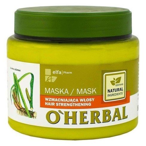 O Herbal KALAMUS koreň maska s extraktom na posilnenie vlasov 500 ml