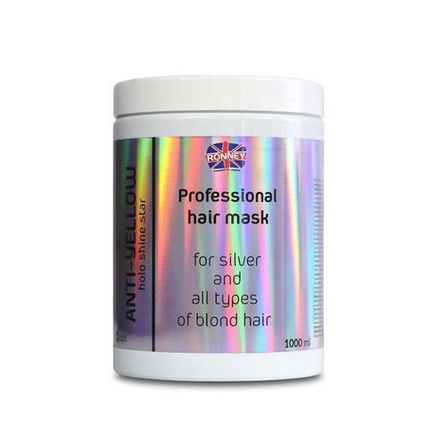 Ronney Holo Anti-Yellow 1000ml neutralizačná maska ​​pre blond a šedivé vlasy