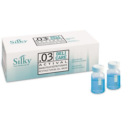 SILKY ACTIVAL ampulky - obnovujúca a revitalizujúca olejová kúra pre suché a krehké vlasy 10 x 10 ml